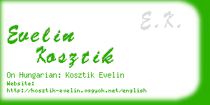 evelin kosztik business card